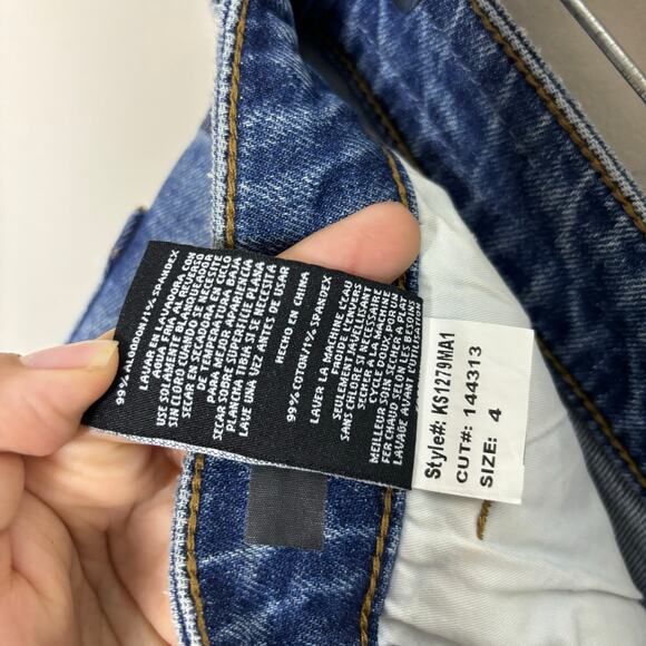 Kut From The Kloth Jane High Rise Short Raw Hem Distressed Women's Size 31 - Picture 7 of 10